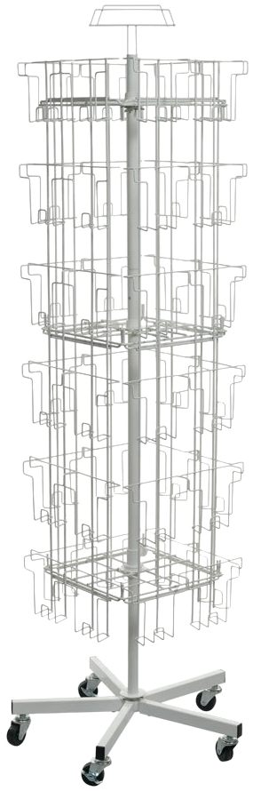 The 48-pocket four-sided floor spinner, empty